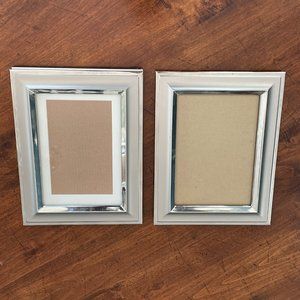 Silver 5x7 frames - set of 2